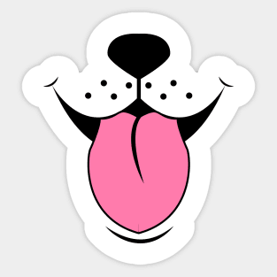 Dog Face Mask Sticker